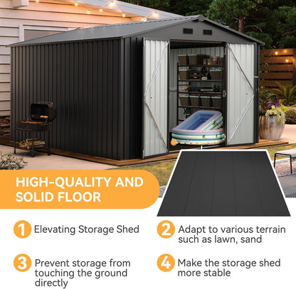Metal Storage Shed House with Air Vent