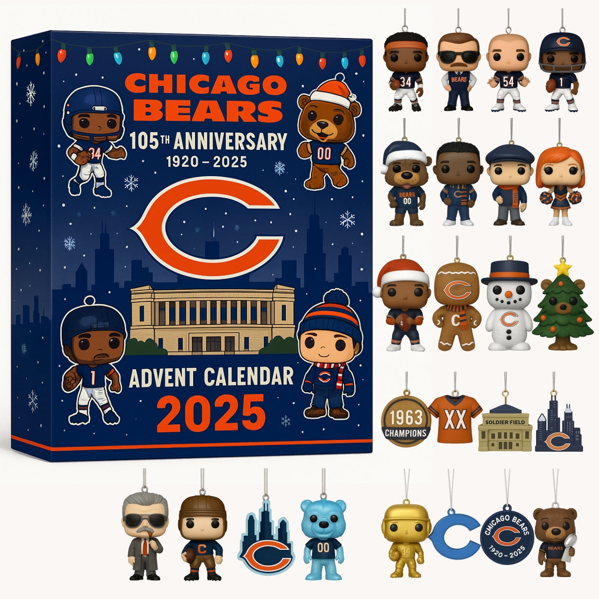 Chicago Bears 105th Anniversary 2025 Advent Calendar