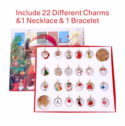 DIY Christmas Advent Calendar Bracelets Set 