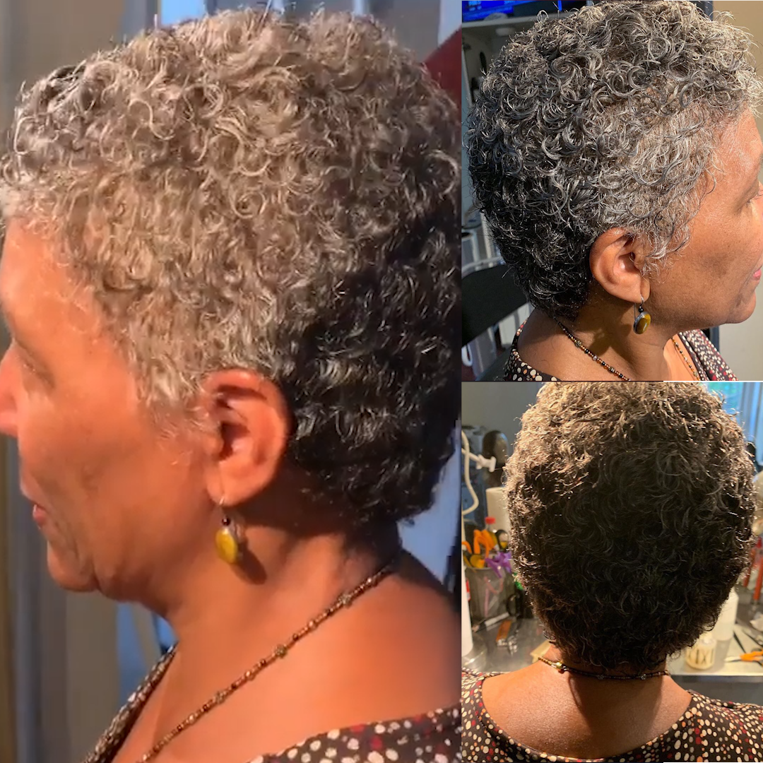 باروكة شعر برازيلي قصير مجعد سهل الارتداء 