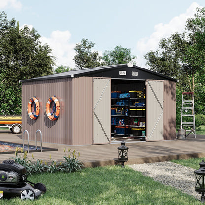 Metal Storage Shed House with Air Vent