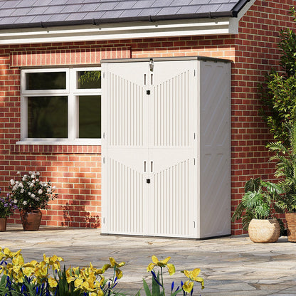 Resin Utility Storage Cabinet with Floor