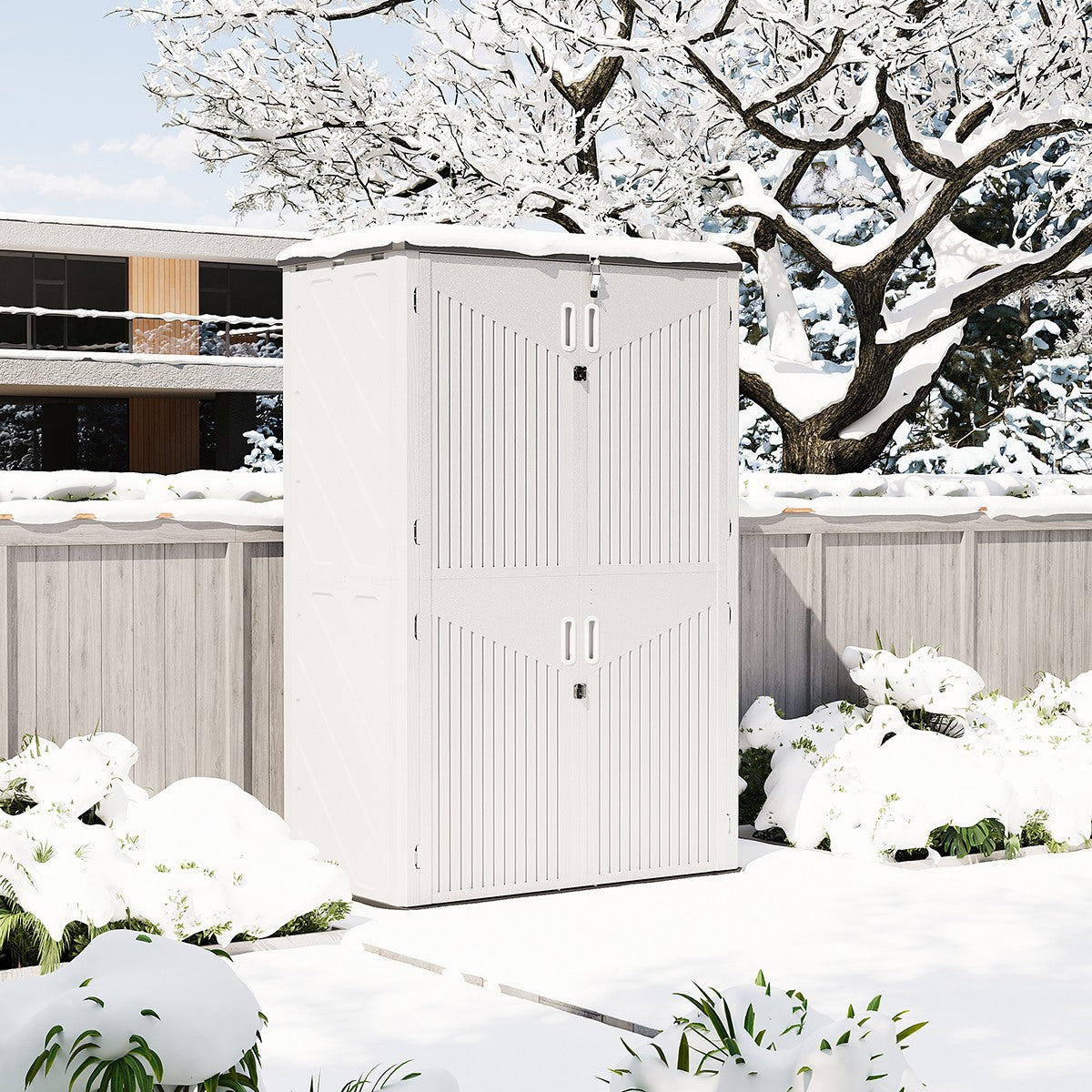 Resin Utility Storage Cabinet with Floor